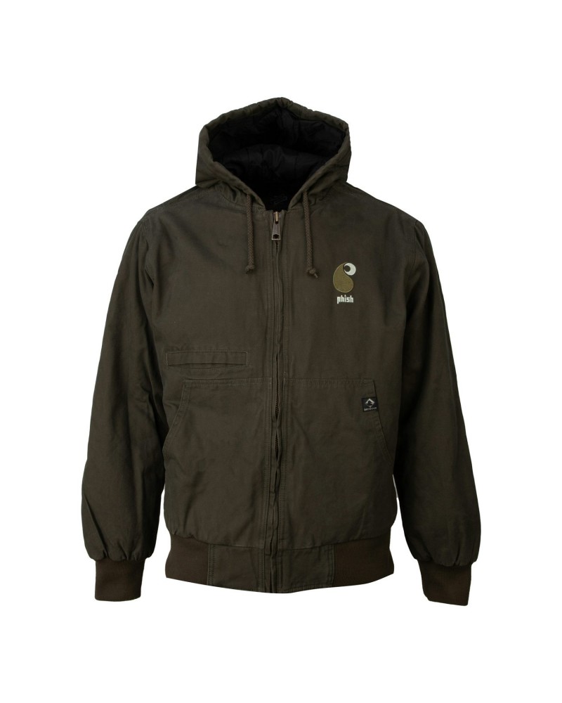 $63.60 Phish Winter Power Move Drop Jacket on Olive Outerwear