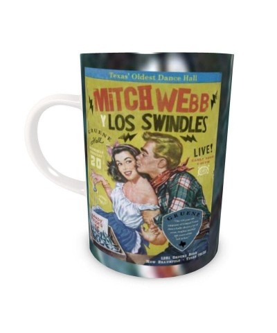 $16.80 Live Show Poster Series (11 of 12) by H. Michael Karshis | Mitch Webb and the Swindles | Tall Bone China Mug Decor