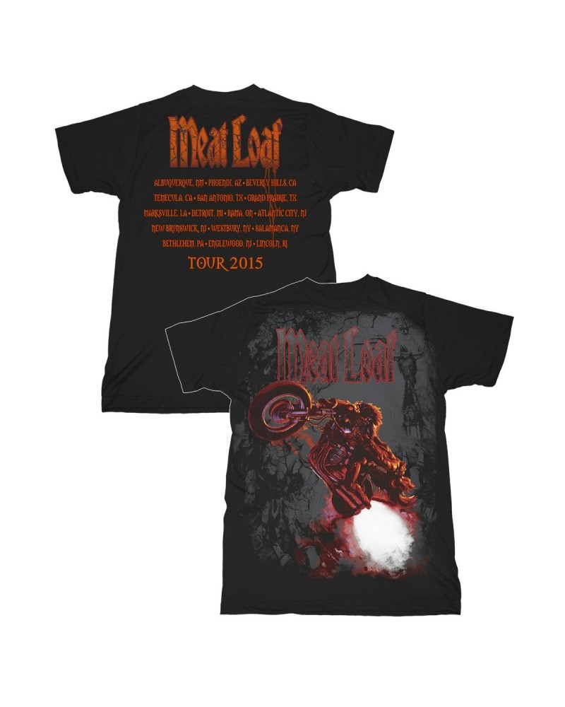 $14.40 Meat Loaf Bat of of Hell Itinerary Tee Shirts