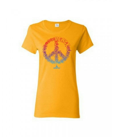 $11.10 Woodstock Women's Floral Peace T-Shirt Shirts