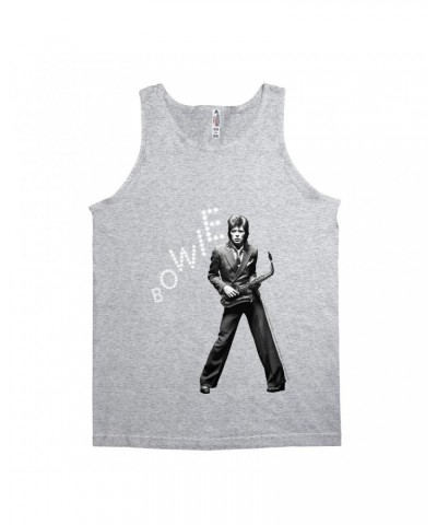 $11.23 David Bowie Unisex Tank Top | Bowie With Sax In Lights Shirt Shirts