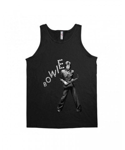 $11.23 David Bowie Unisex Tank Top | Bowie With Sax In Lights Shirt Shirts