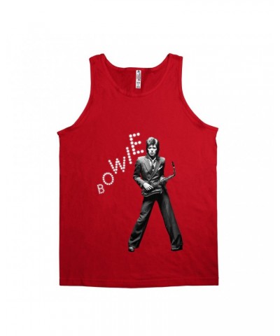 $11.23 David Bowie Unisex Tank Top | Bowie With Sax In Lights Shirt Shirts