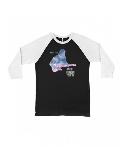 $13.48 David Gilmour 3/4 Sleeve Baseball Tee | About Face Concert Tour Shirt Shirts