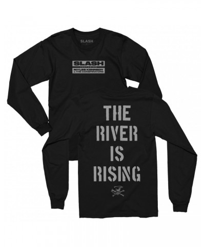 $15.12 Slash The River is Rising Black Long Sleeve Shirts