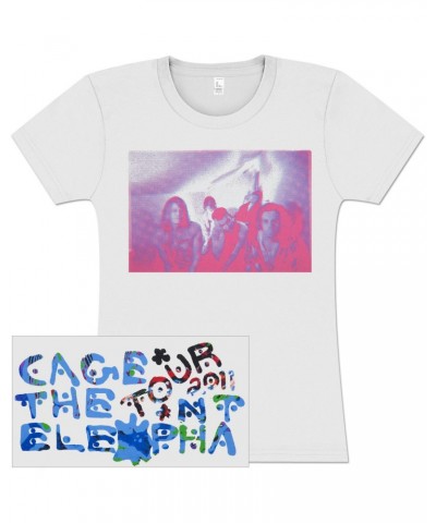 $7.50 Cage The Elephant Photo Blur Junior's T-Shirt Shirts