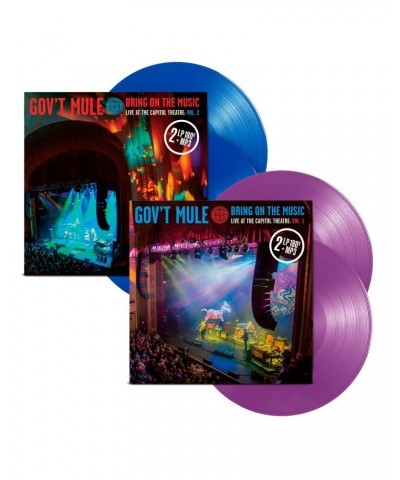 $17.60 Gov't Mule 4-LP Red & Blue Splatter Vinyl Bundle: Bring On The Music / Live at The Capitol Theatre Vinyl