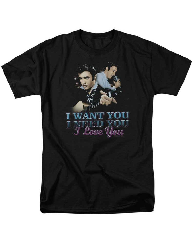 $8.46 Elvis Presley Shirt | I WANT YOU T Shirt Shirts