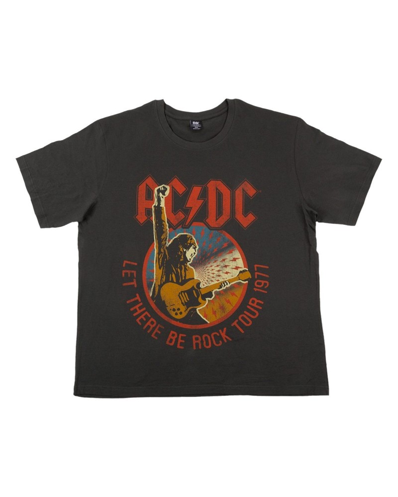 $2.15 AC/DC Let There Be Rock 1977 Tour Plus Size T-shirt Shirts