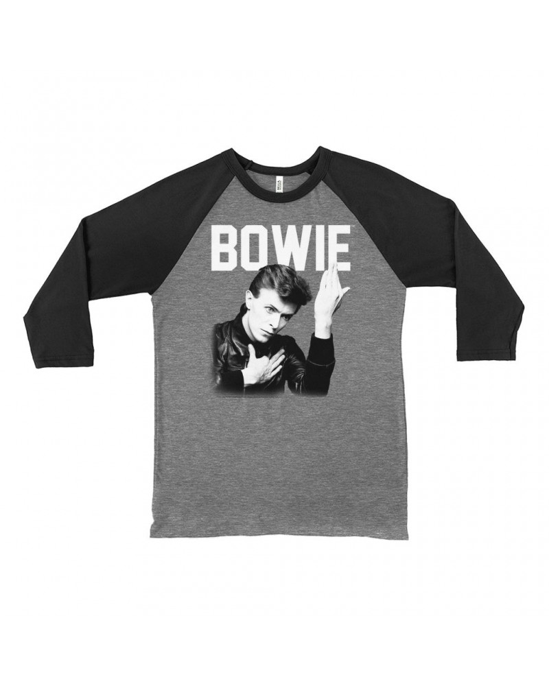 $12.58 David Bowie 3/4 Sleeve Baseball Tee | Bowie's Hero Shirt Shirts