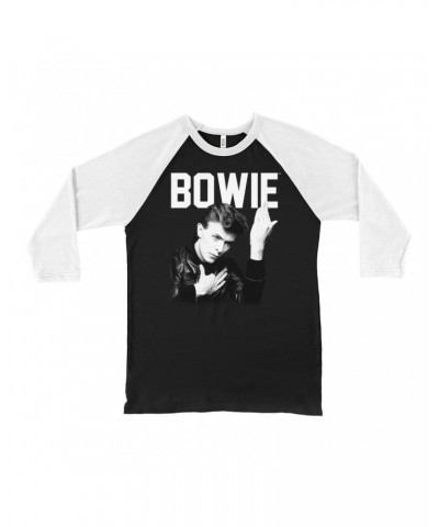 $12.58 David Bowie 3/4 Sleeve Baseball Tee | Bowie's Hero Shirt Shirts