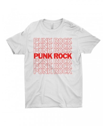 $8.18 Music Life - Punk Music Life T-Shirt | Punk Rock On Repeat Music Life Shirt Shirts