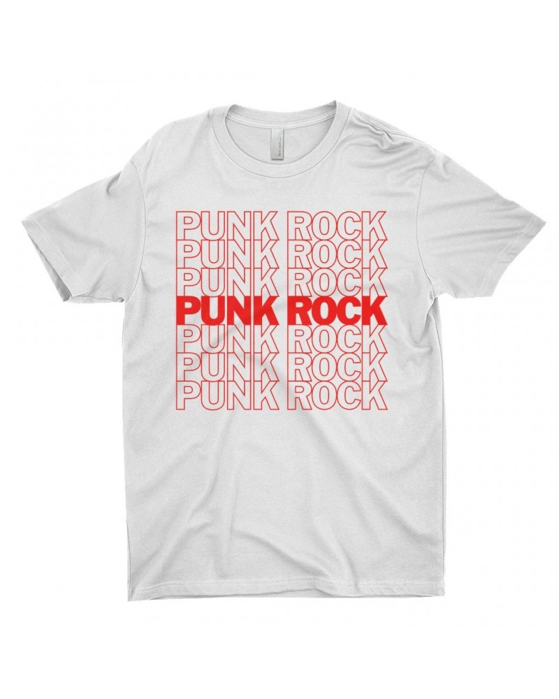 $8.18 Music Life - Punk Music Life T-Shirt | Punk Rock On Repeat Music Life Shirt Shirts