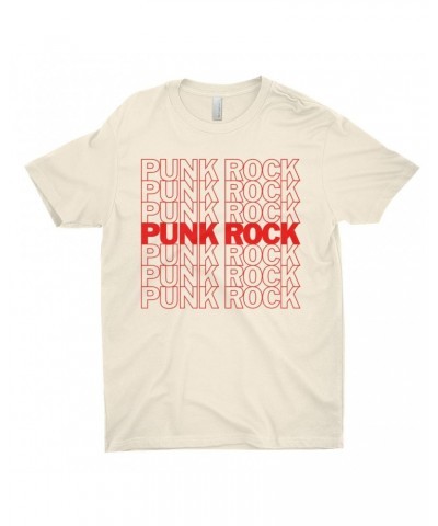 $8.18 Music Life - Punk Music Life T-Shirt | Punk Rock On Repeat Music Life Shirt Shirts