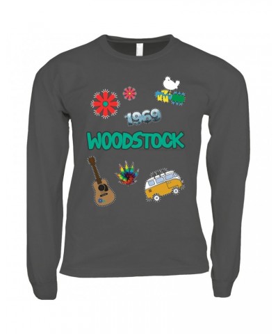 $10.18 Woodstock Long Sleeve Shirt | Patches Design Shirt Shirts