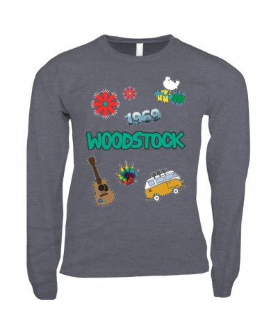 $10.18 Woodstock Long Sleeve Shirt | Patches Design Shirt Shirts