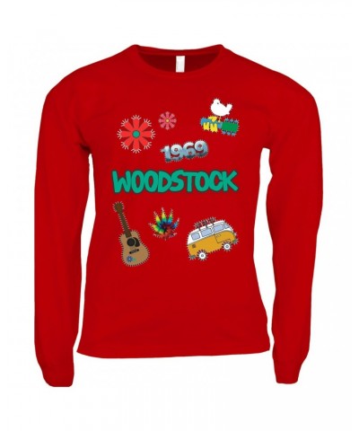 $10.18 Woodstock Long Sleeve Shirt | Patches Design Shirt Shirts