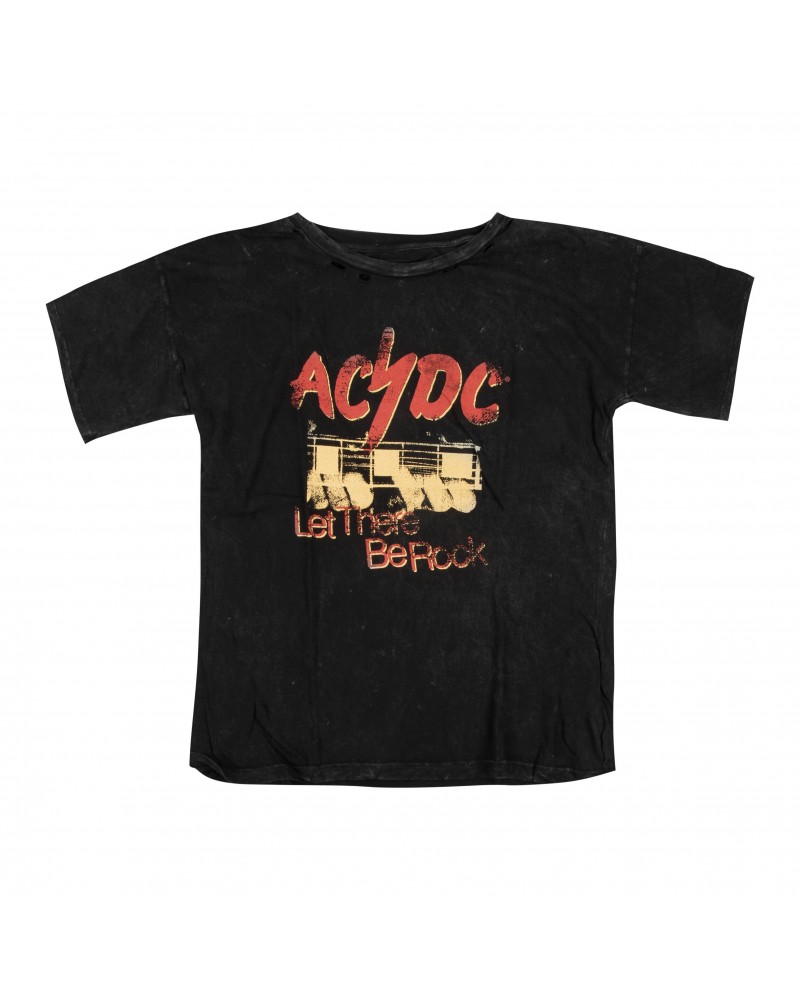 $2.00 AC/DC Let there be Rock Charcoal T-Shirt Shirts