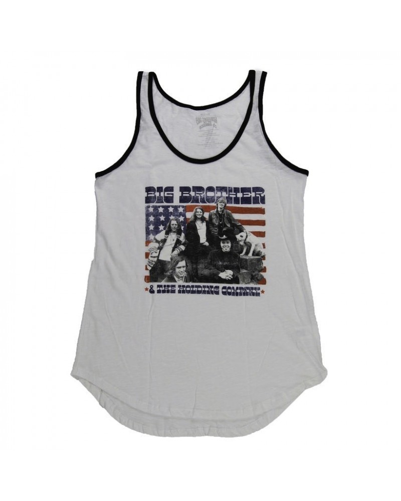 $11.90 Janis Joplin Ladies Stars & Stripes Ringer Tank Shirts