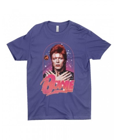 $9.48 David Bowie T-Shirt | Orbit Design Distressed Shirt Shirts