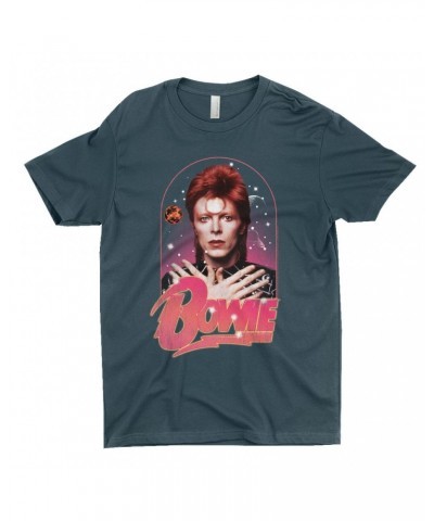 $9.48 David Bowie T-Shirt | Orbit Design Distressed Shirt Shirts