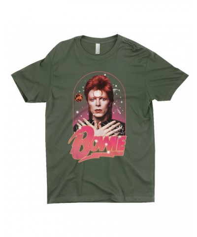 $9.48 David Bowie T-Shirt | Orbit Design Distressed Shirt Shirts