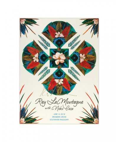 $25.00 Ray LaMontagne Part Of The Light Tour 2018 - 6/13 Southaven MS Poster Decor