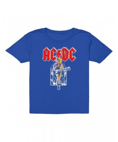 $7.49 AC/DC Kids T-Shirt | Angus On The Switch Distressed Kids T-Shirt Kids