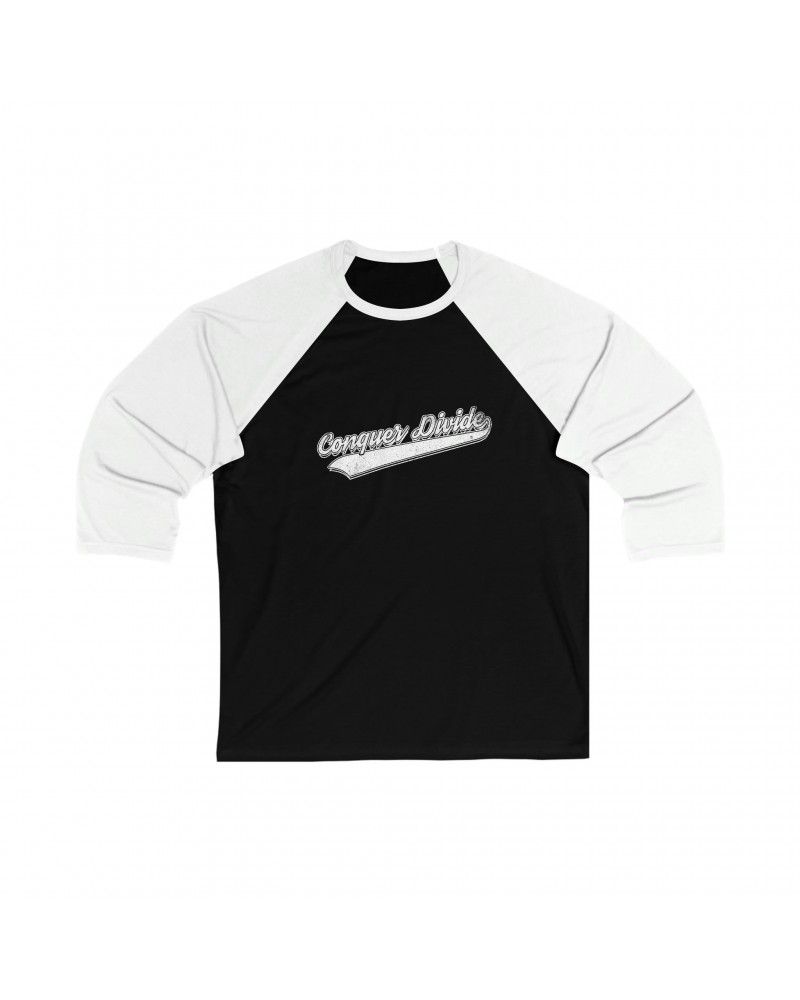 $22.50 Conquer Divide 3/4 Sleeve Conquer Divide Baseball Tee Shirts