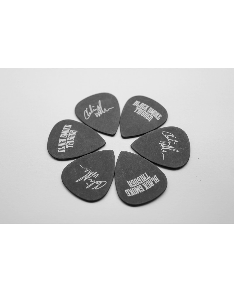 $5.00 Black Smoke Trigger Charlie Wallace Signature Guitar Picks (6 Pack) Guitar Picks