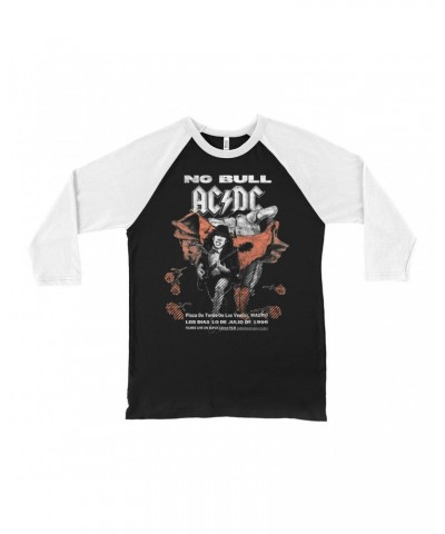 $8.99 AC/DC 3/4 Sleeve Baseball Tee | No Bull Concert Poster Image Shirt Shirts