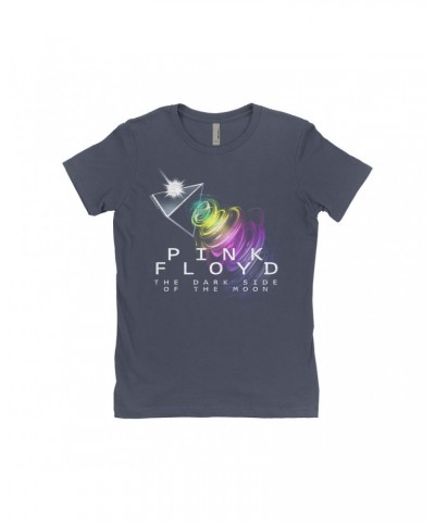 $11.23 Pink Floyd Ladies' Boyfriend T-Shirt | Dark Side Of The Moon Energy Cyclone Shirt Shirts