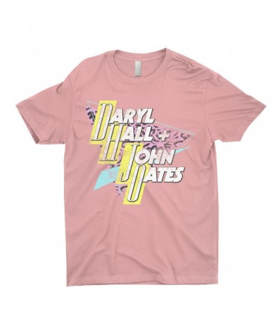 $9.48 Daryl Hall & John Oates T-Shirt | Retro Triangle Logo Distressed Shirt Shirts