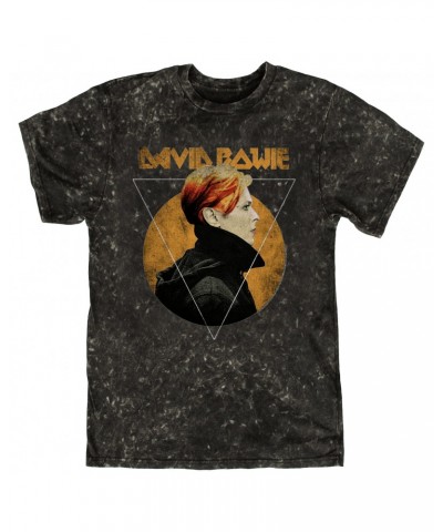 $11.38 David Bowie T-shirt | Low Album Art Design Distressed Mineral Wash Shirt Shirts