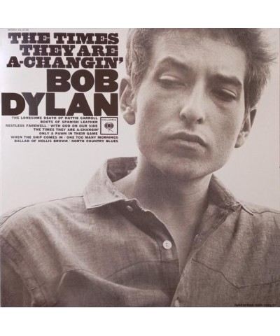 $8.08 Bob Dylan TIMES THEY ARE A CHANGIN Vinyl Record Vinyl