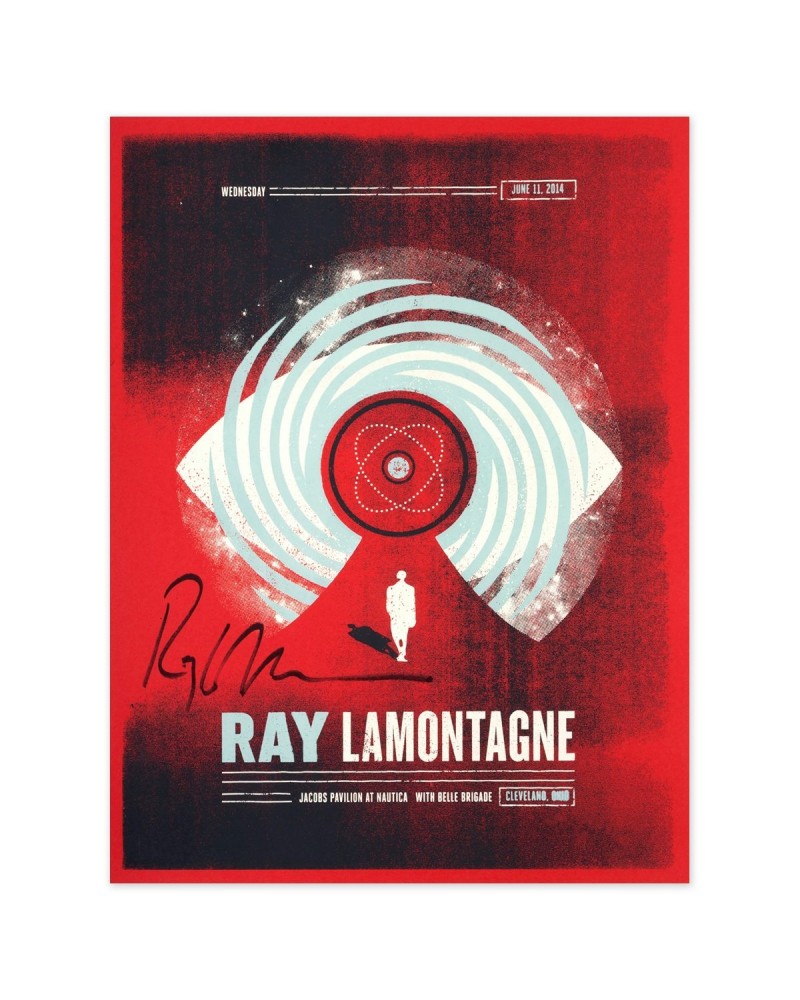 $23.00 Ray LaMontagne 2014 Cleveland OH Event Poster Signed Decor