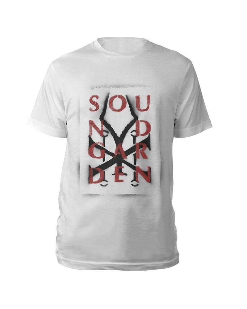 $10.98 Soundgarden Spray Paint Logo Tee Shirts