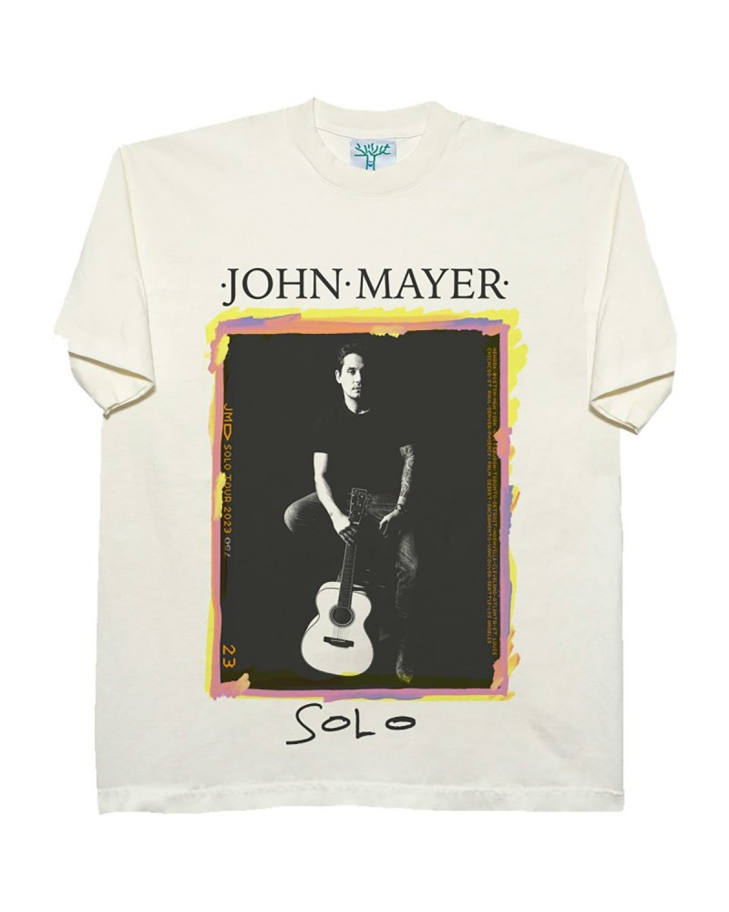 $24.50 John Mayer Solo Tour White Photo Tee Shirts