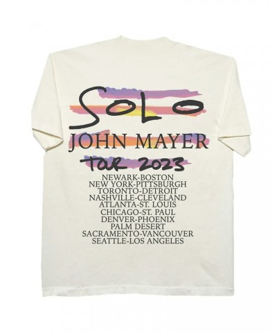 $24.50 John Mayer Solo Tour White Photo Tee Shirts