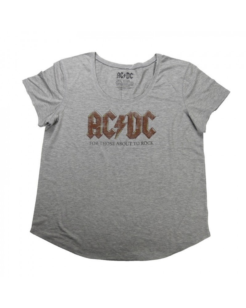 $1.80 AC/DC Faded Logo For Those About To Rock T-Shirt Shirts