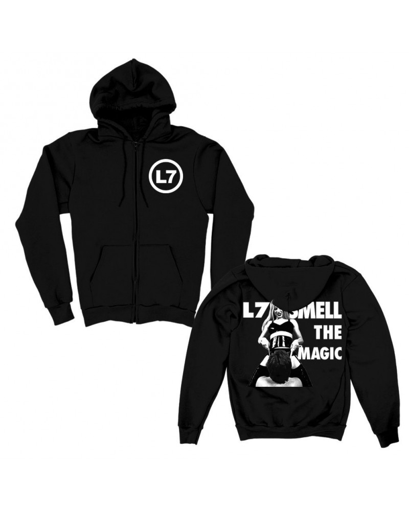 $16.80 L7 Smell the Magic Zip Up Hoodie (Black) Sweatshirts