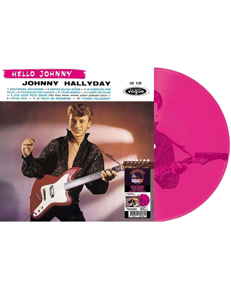 $20.89 Johnny Hallyday LP Vinyl Record - Hello Johnny Grave (Etched Pink Vinyl) (Rsd 20. 19 ) Vinyl