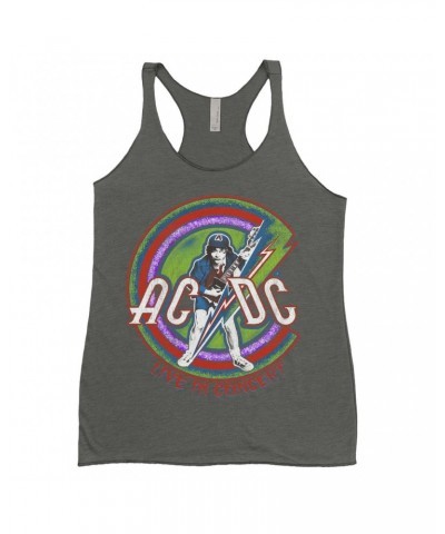 $11.00 AC/DC Ladies' Tank Top | Retro Stitched Live In Concert Reissue Shirt Shirts