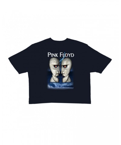 $8.62 Pink Floyd Ladies' Crop Tee | Division Bell Lightning Storm Crop T-shirt Shirts