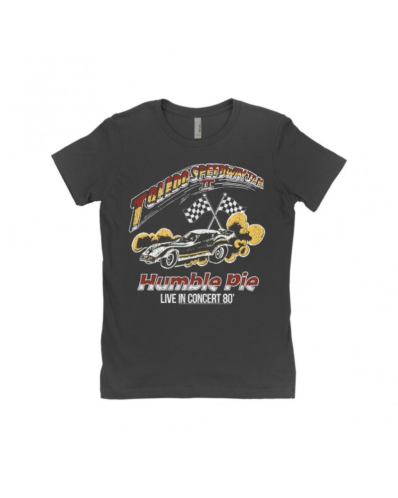 $11.73 Humble Pie Ladies' Boyfriend T-Shirt | Toledo Speedway Jam II 1980 Distressed Shirt Shirts