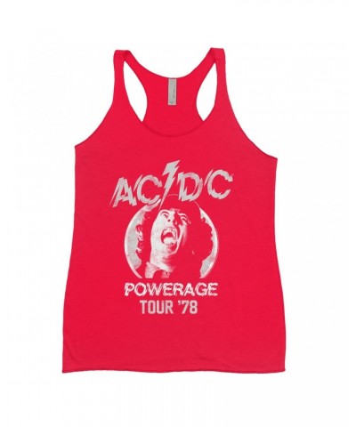 $11.58 AC/DC Ladies' Tank Top | 1978 Powerage Tour Image Distressed Shirt Shirts