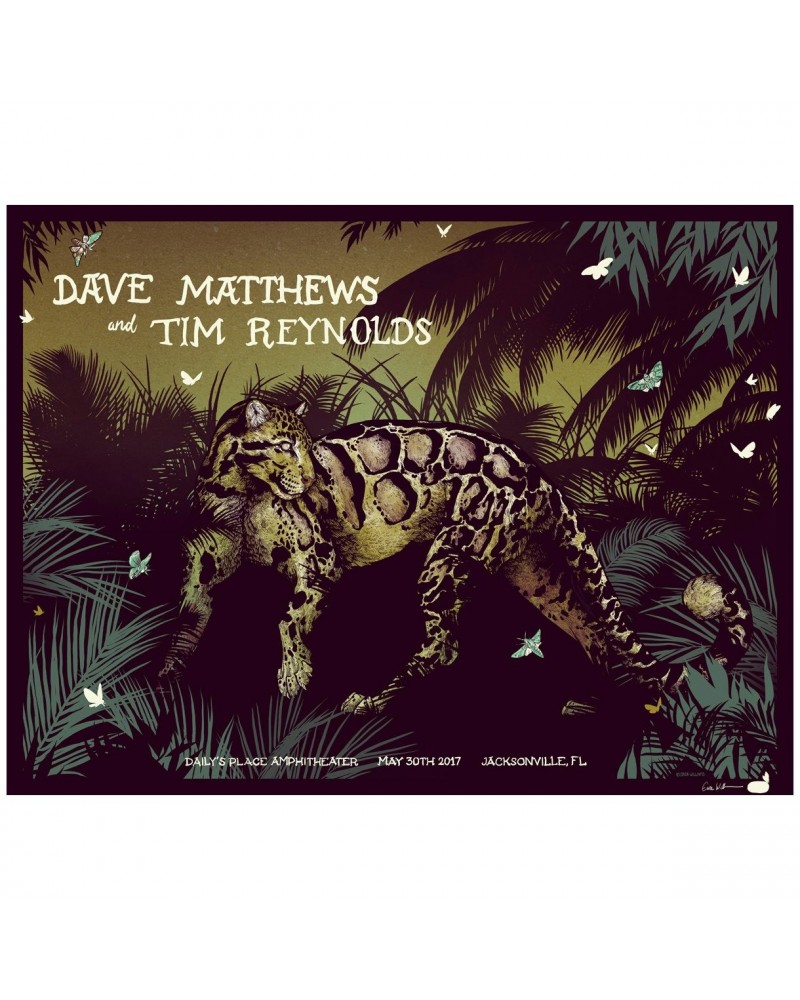 $13.20 Dave Matthews Band Dave & Tim Show Poster - Jacksonville FL 5/30/2017 Decor